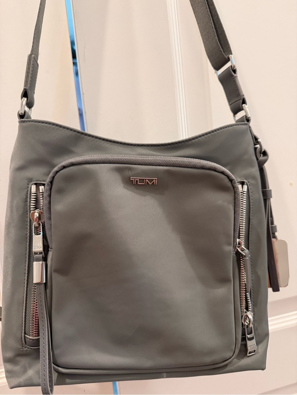 Tumi Light Gray Tyler Crossbody Bag